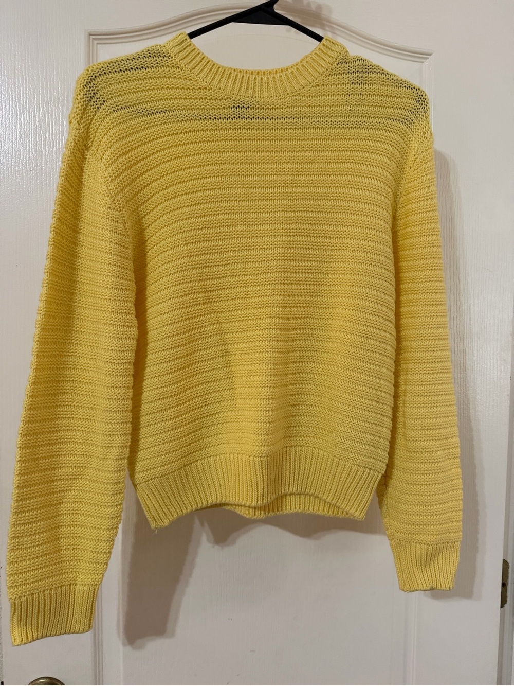 Yellow H&M ribbed knit sweater